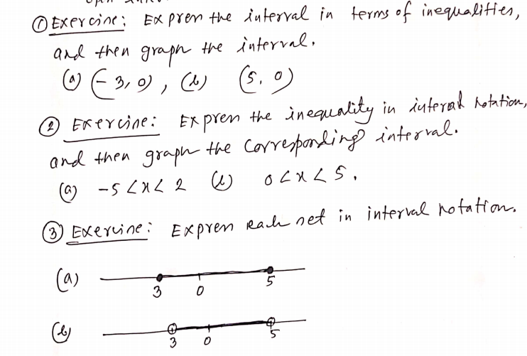 Solved Exercine; Ex pren the interval in terms of | Chegg.com