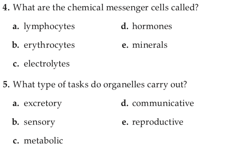 What Are The Chemical Messenger Cells Called