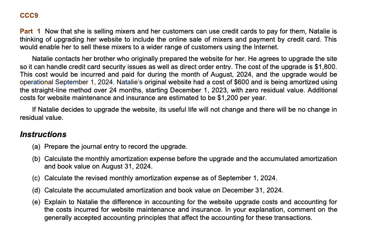 Solved Part 1 Now that she is selling mixers and her | Chegg.com