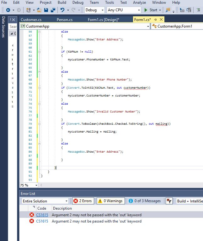 problem generating source code - control form -... Solved How to Fix this Error? code: Form using | Chegg.com