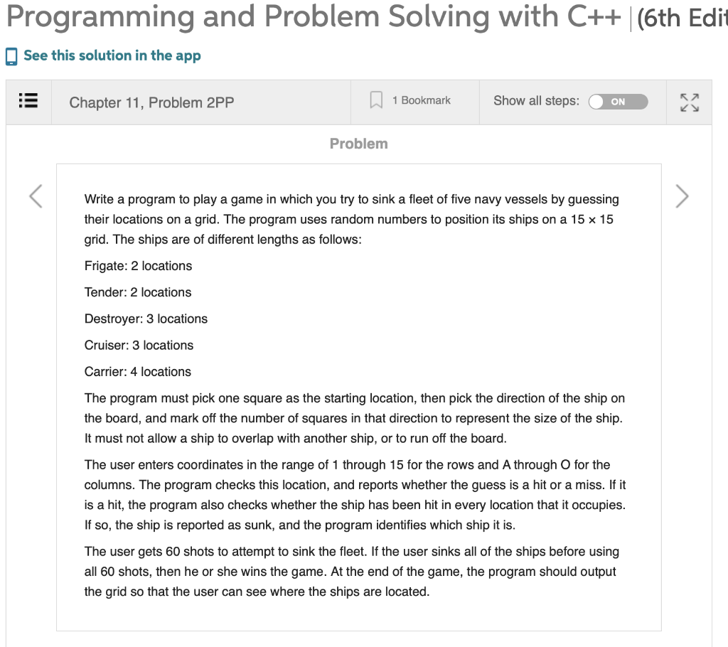 Programming and Problem Solving online with C++ Sixth Edition