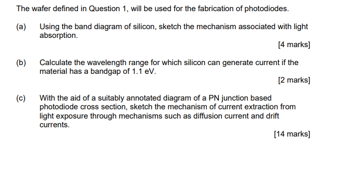 Solved A silicon wafer is doped uniformly with phosphorus at | Chegg.com