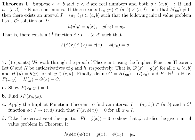 Solved Theorem 1 Suppose A B And C D Are Real Number Chegg Com