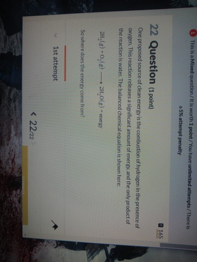 Solved This is a Mixed question/it is worth 1 point/ You | Chegg.com