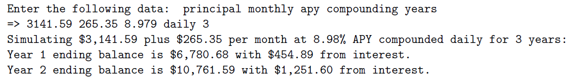 Solved How do I build a java program to calculate interest | Chegg.com