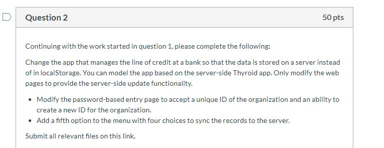 45/50 pts Question 1 You are going to create an app | Chegg.com