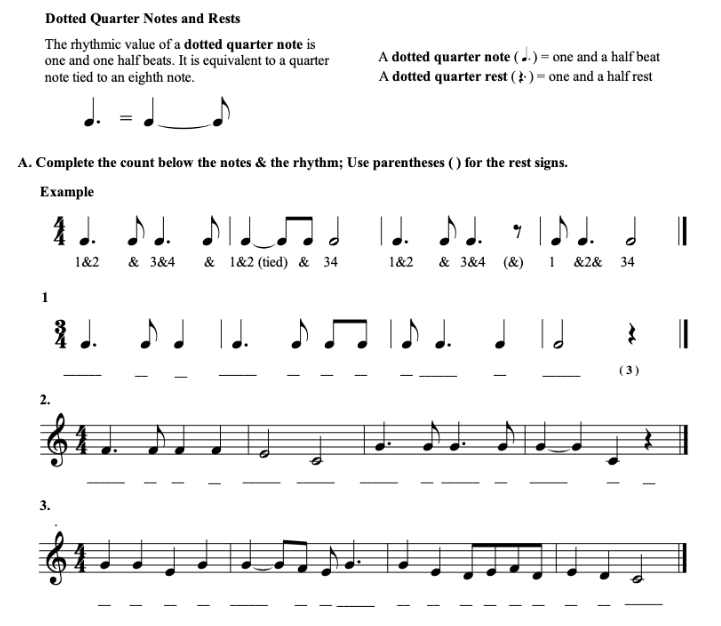 7 Music Note Values: Quarter Note, Half Note, Whole Note