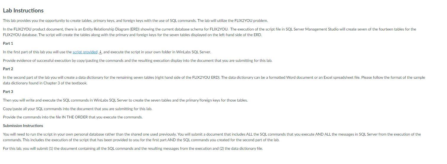 Solved Lab Instructions This lab provides you the | Chegg.com