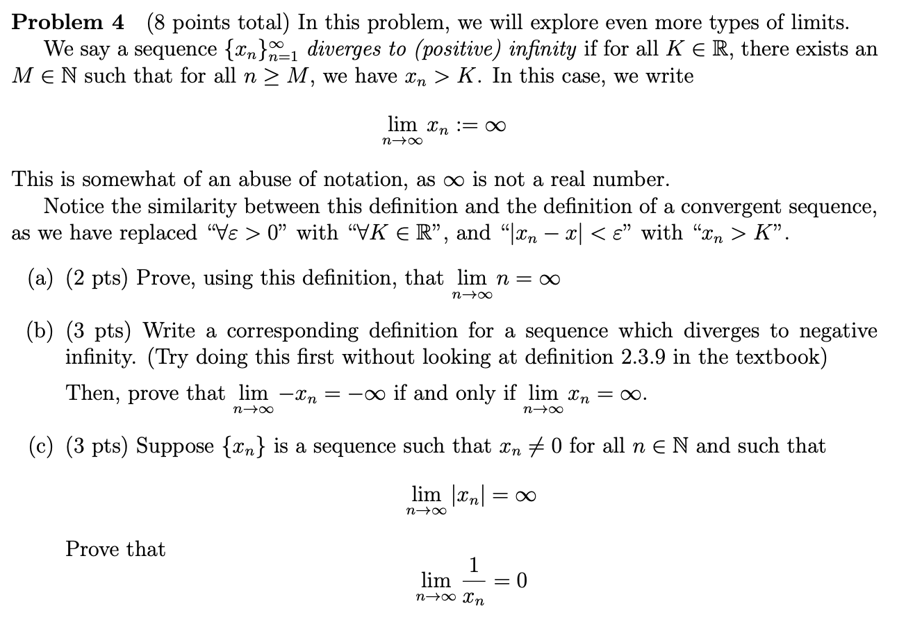 Solved Problem 4 (8 points total) In this problem, we will | Chegg.com