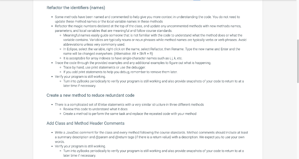 12.10 Code Refactor 2: Tic Tac Toe This code works | Chegg.com