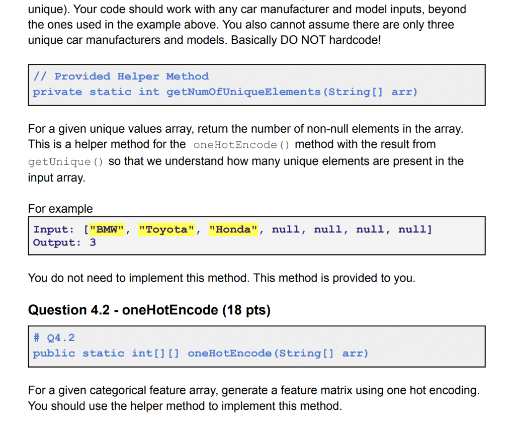Solved This is in JAVA. There are 2 methods need to be | Chegg.com