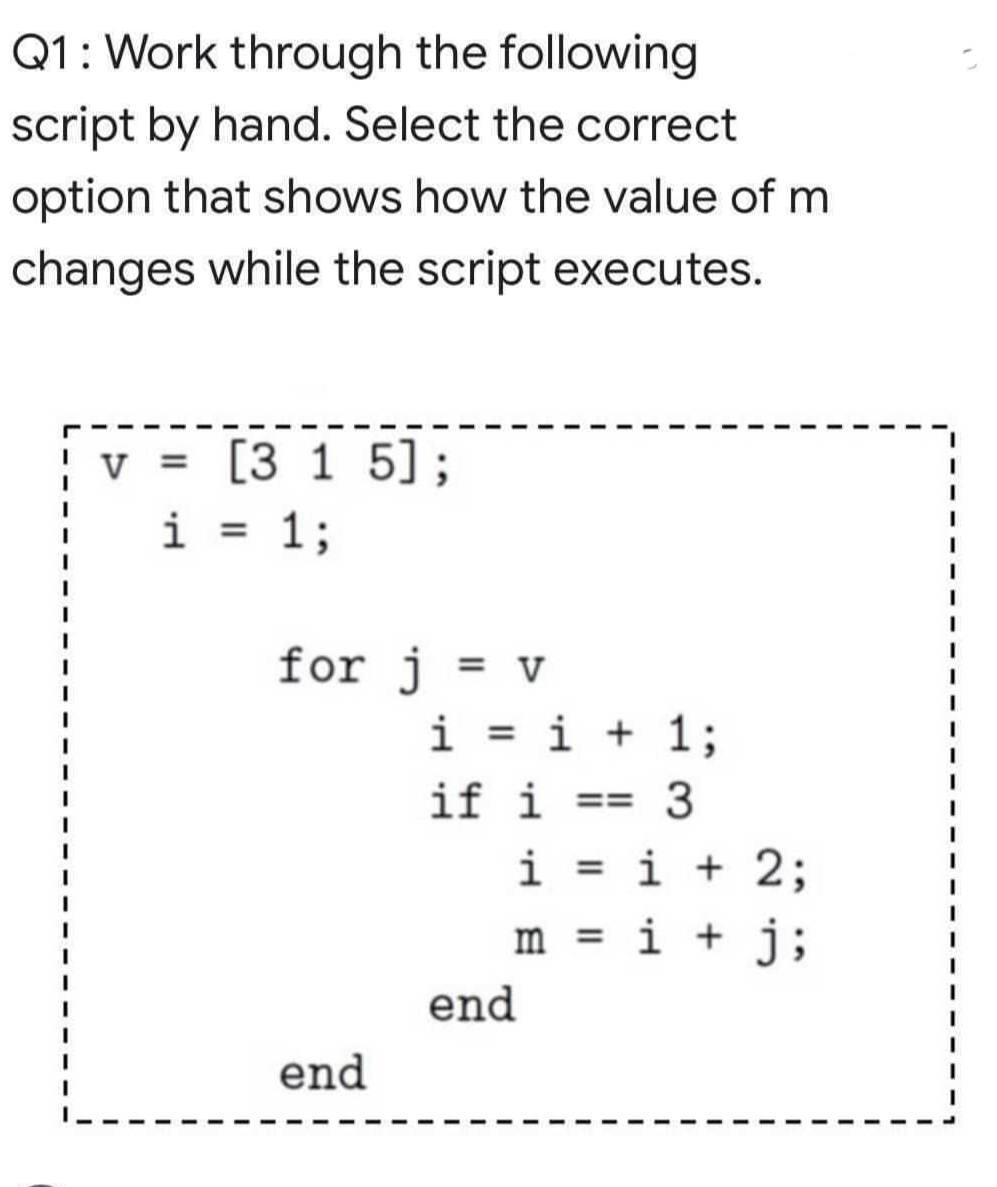 Solved Q1: Work through the following script by hand. Select | Chegg.com