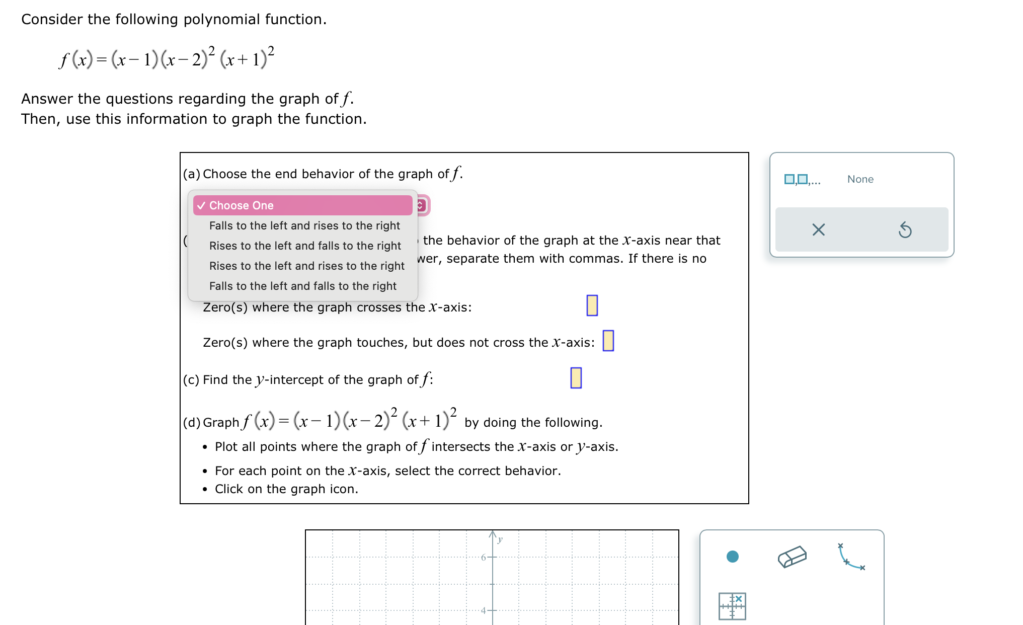 Solved (b) List each real zero of f according to the | Chegg.com