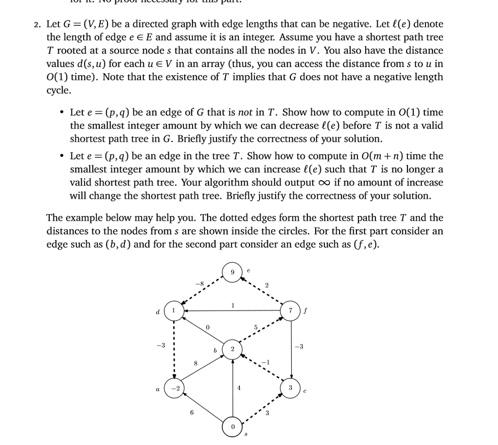 Solved 2. Let G = (V, E) be a directed graph with edge | Chegg.com