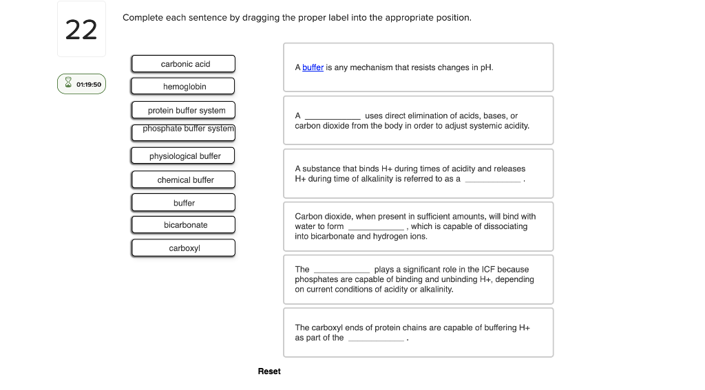 Solved Complete each sentence by dragging the proper label