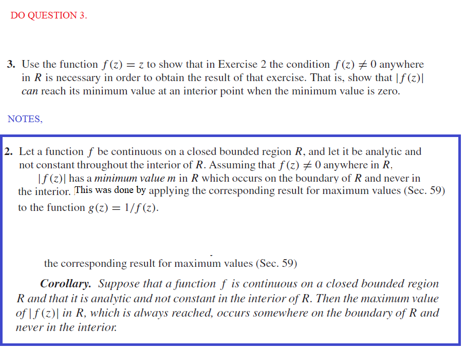 Solved Complex Variables, Bonus practice question 3.From | Chegg.com