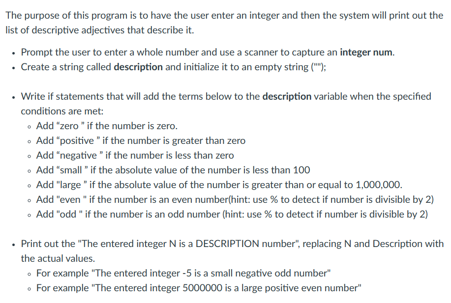 Solved - Prompt the user to enter a whole number and use a | Chegg.com