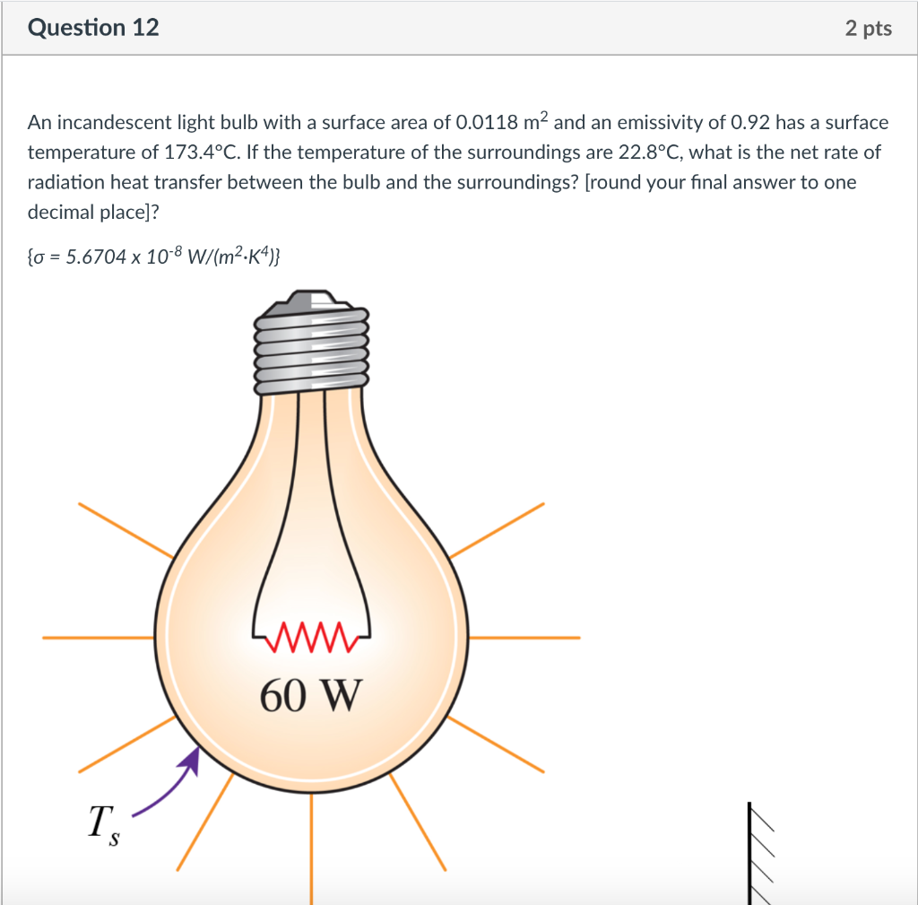 Incandescent light deals bulb heat