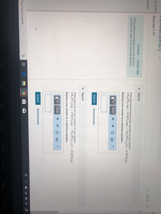 Solved 9 of 16> Write Write balanced complete lonic equation | Chegg.com