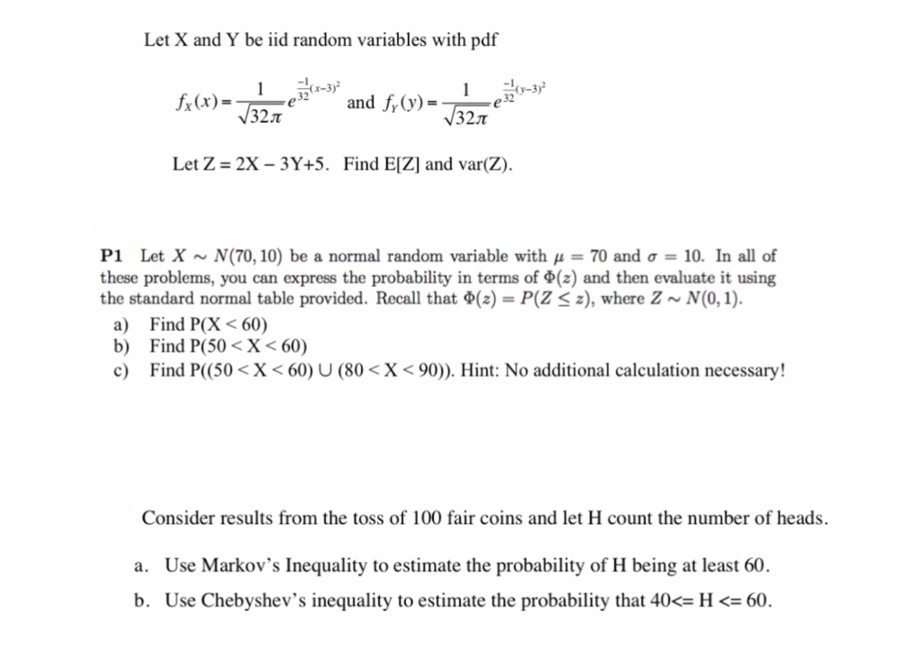 Solved Let X And Y Be Iid Random Variables With Pdf Fx X Chegg Com