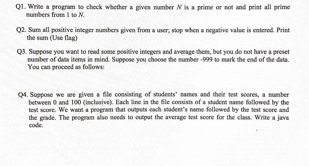 Solved Q1. Write a program to check whether a given number N | Chegg.com