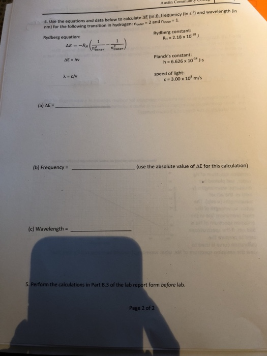 Solved Lab 11 Flame Tests and Atomic Emission Spectra