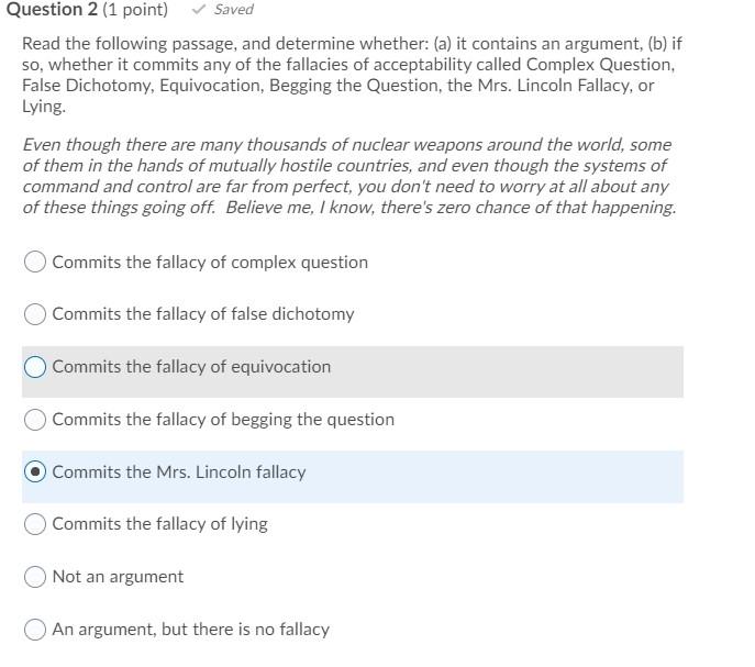 Solved] Read the following passage and determine which of the