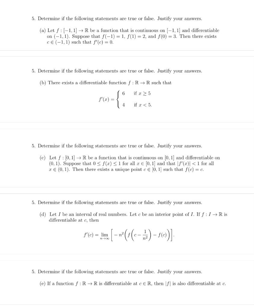 Solved Real Analysis 2 Please show all work and explanation | Chegg.com