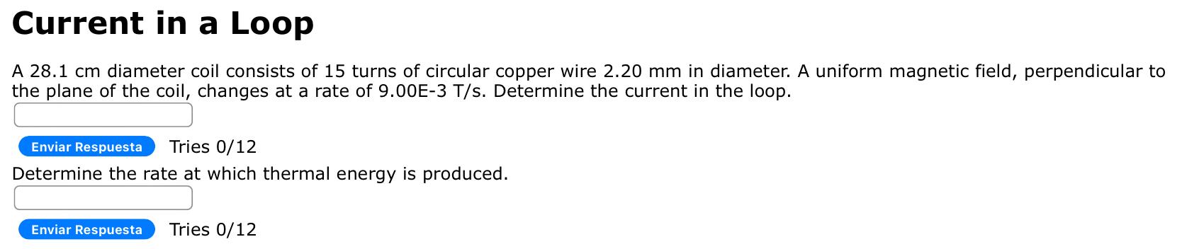 Solved A 28.1 cm diameter coil consists of 15 turns of | Chegg.com