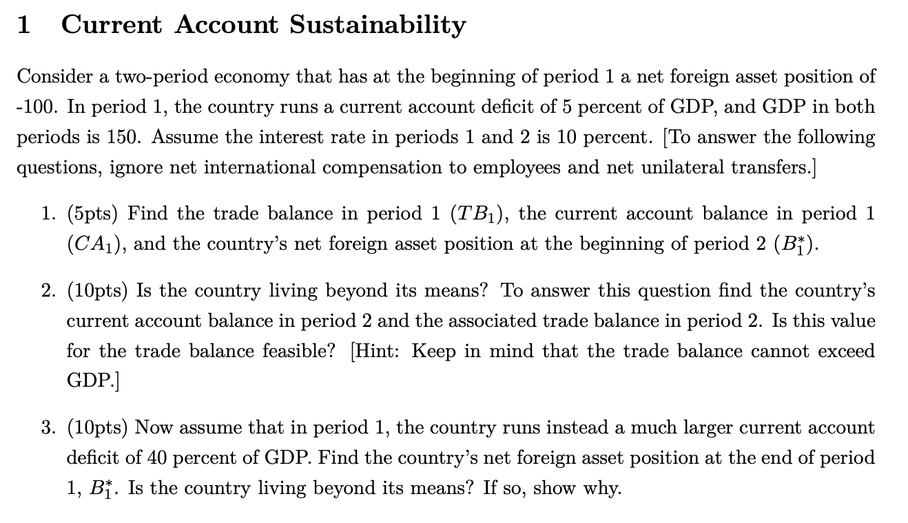 Solved Consider A Two-period Economy That Has At The | Chegg.com