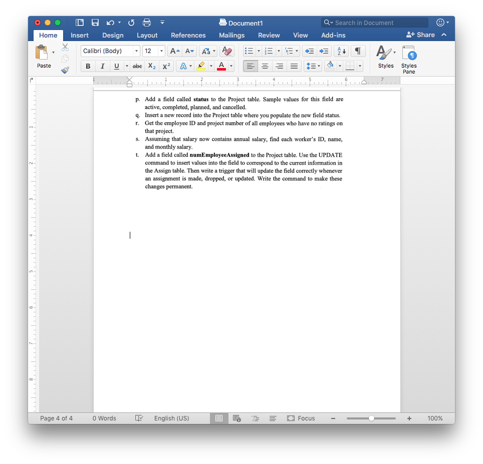 Solved Document Q Search in Document Home InsertDesign Layot