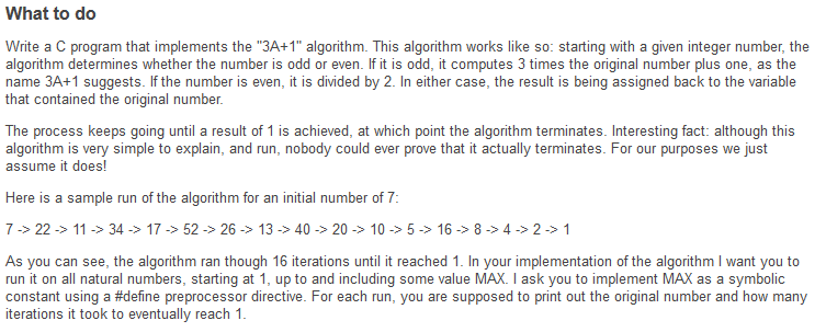 Solved What to do Write a C program that implements the | Chegg.com