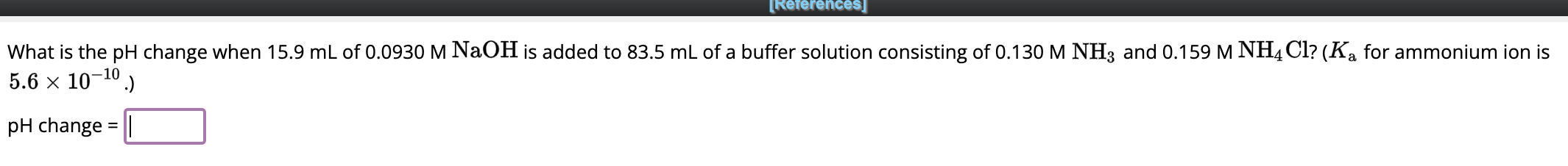 solved-what-is-the-ph-change-when-15-9ml-of-0-0930mnaoh-is-chegg