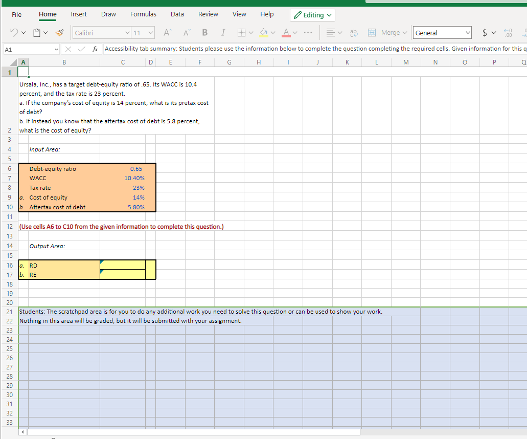 solved-ursala-inc-has-a-target-debt-equity-ratio-of-65-chegg