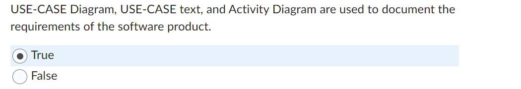 Solved The USE-CASE text is used to complement the USE-CASE | Chegg.com