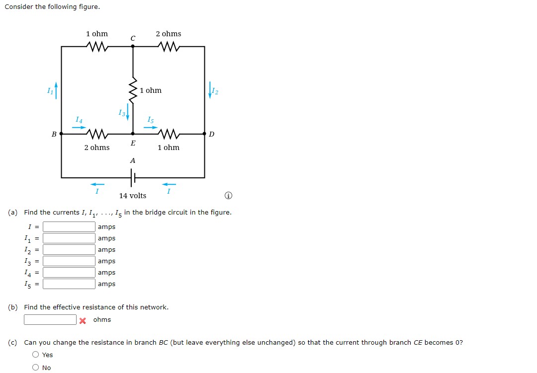 Solved Consider The Following Figure. (a) Find The Currents | Chegg.com