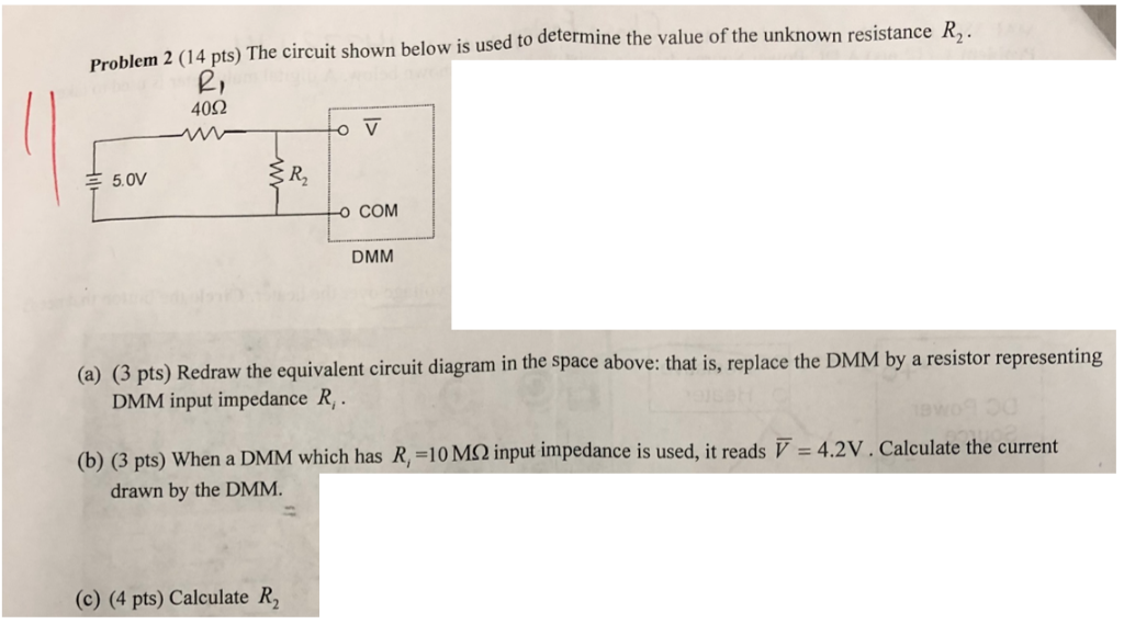 Solved Problem 2 (14 pts) The circuit shown below is used to | Chegg.com