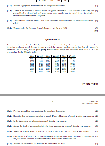 Solved QUESTION 1 Answer ench of the following questions by | Chegg.com
