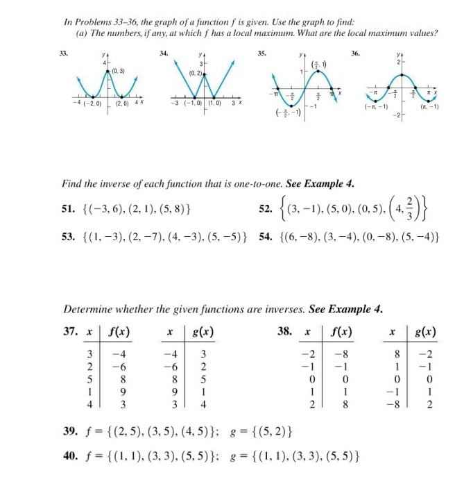 Solved In Problems 33-36, the graph of a function f is | Chegg.com