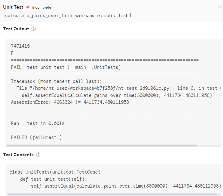 Solved Using Python, estimate the return on investment over | Chegg.com