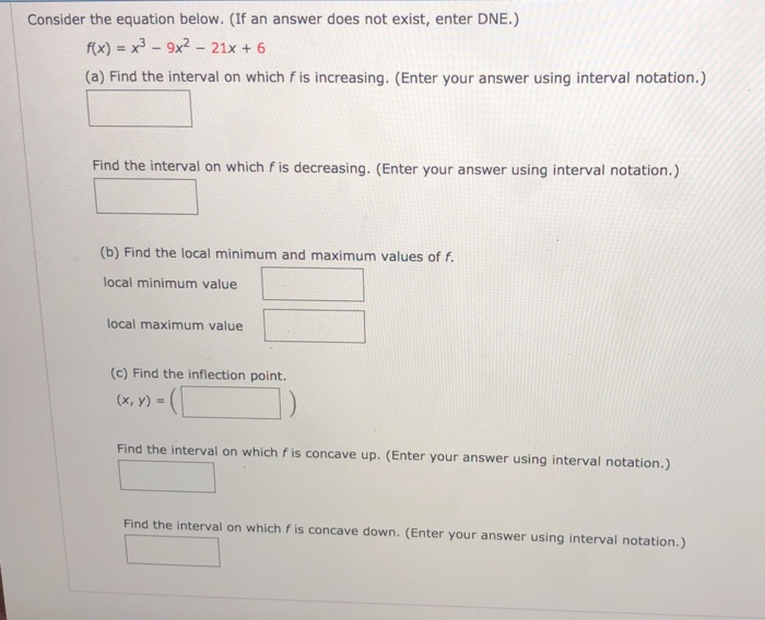 Solved Consider the equation below. (If an answer does not | Chegg.com