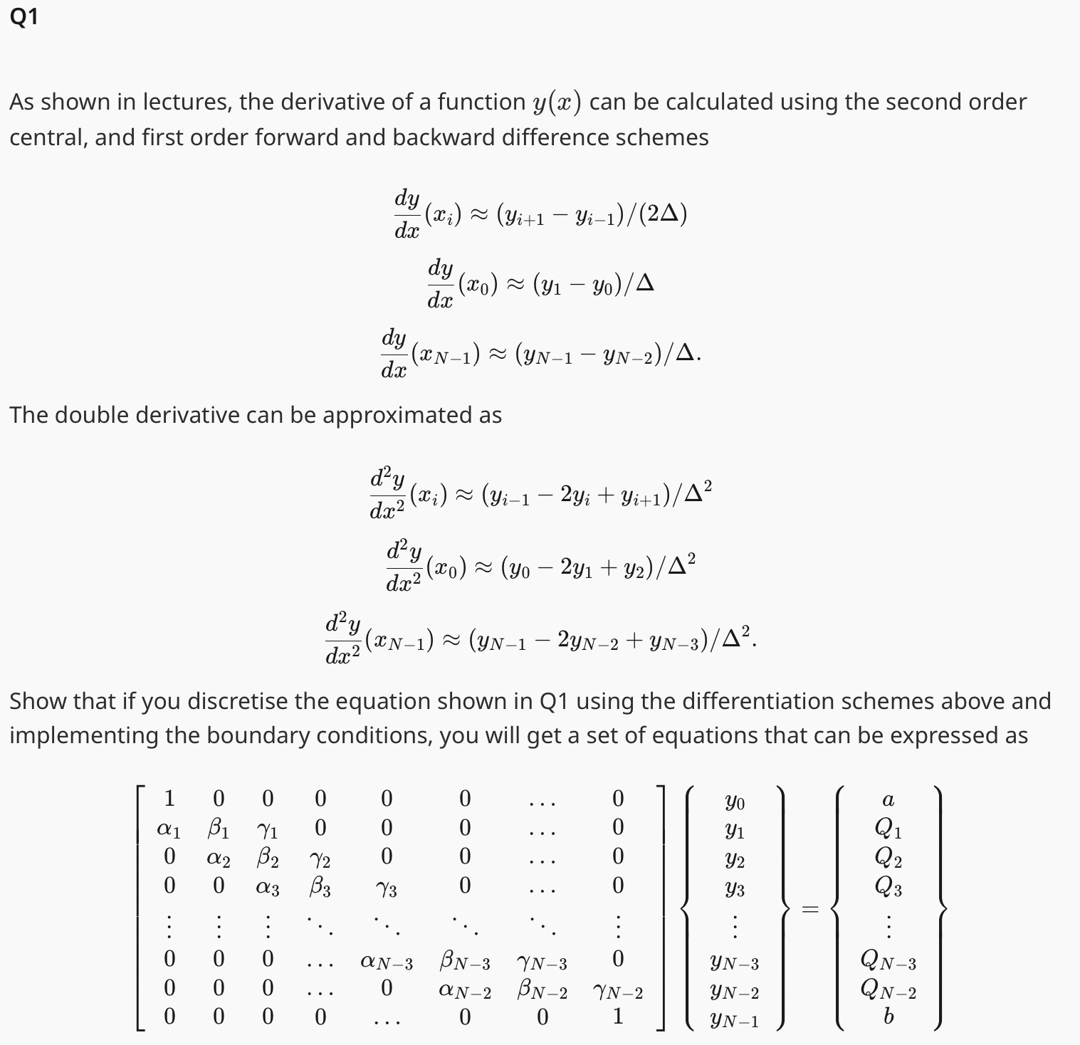 Solved You are required to find the numerical solution to