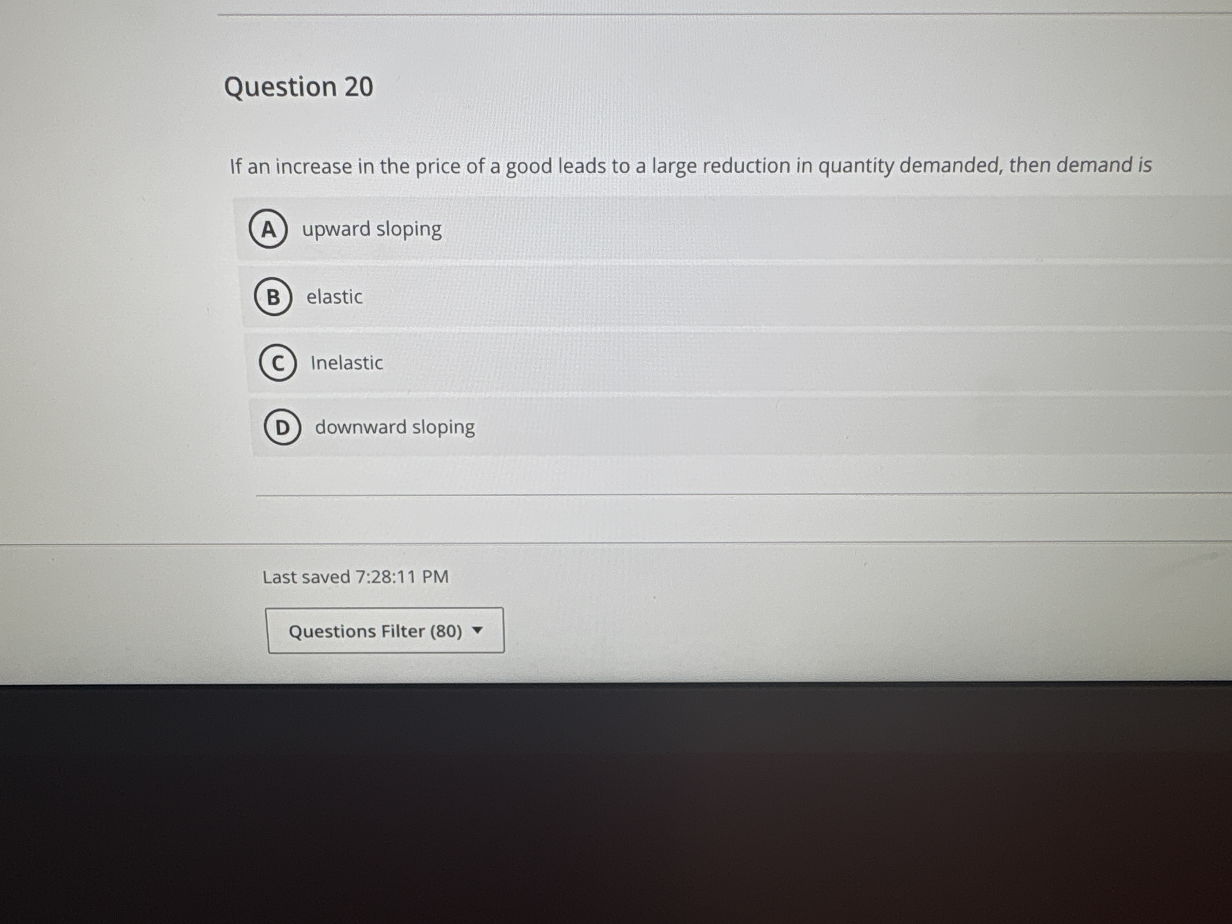 Solved Question 20If an increase in the price of a good | Chegg.com