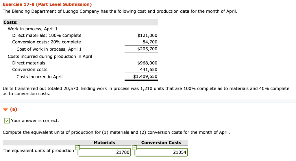 Solved Exercise 178 (Part Level Submission) The Blending