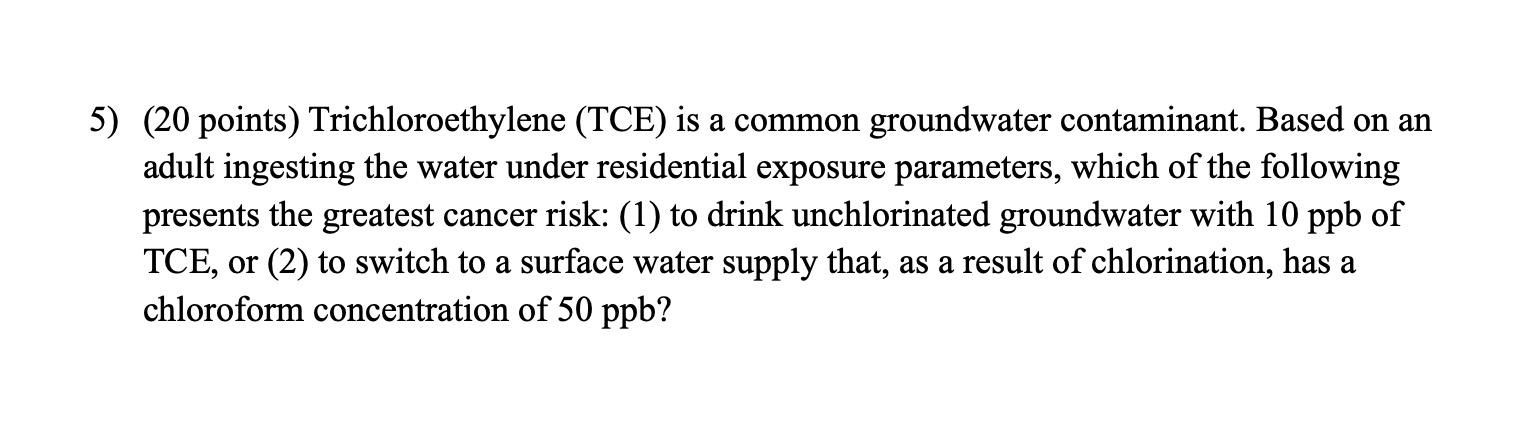 Trichloroethylene (TCE) Exposure