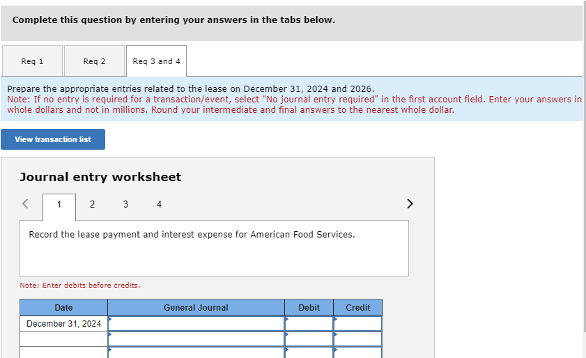 Solved Journal Entry Worksheet \begin{tabular}{lll}