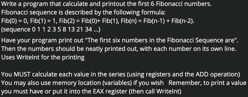 Solved Write a program that calculate and printout the first | Chegg.com