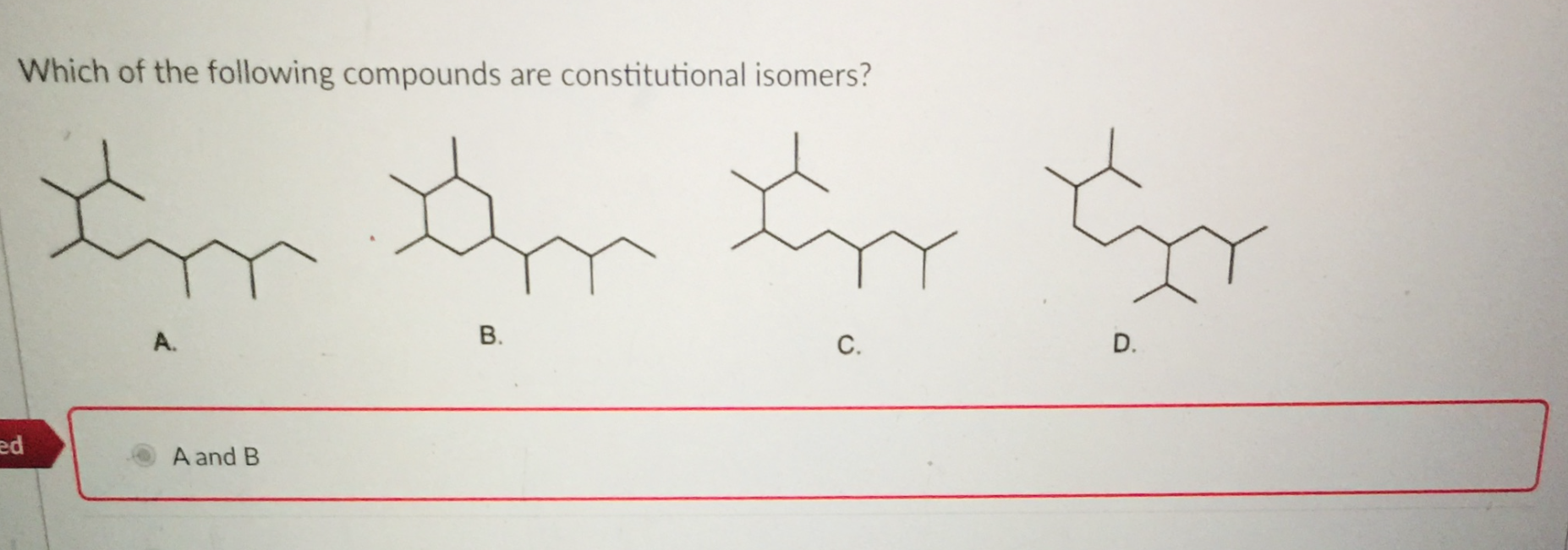Solved Which of the following compounds are constitutional | Chegg.com