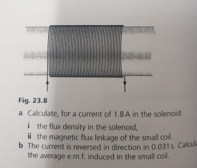 Solved 3 The magnetic flux density B at the centre of a long | Chegg.com