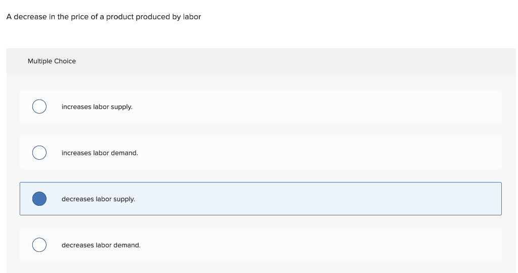 Solved A decrease in the price of a product produced by | Chegg.com